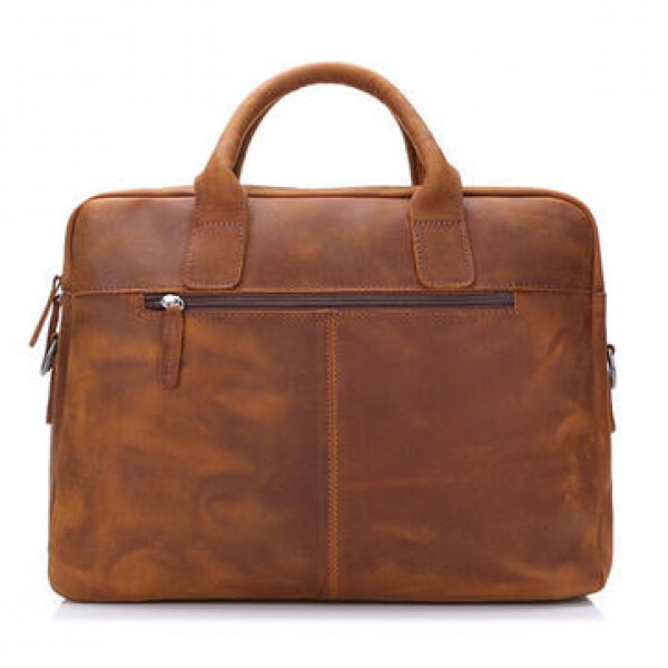 Genuine Leather Handbag Shoulder Leisure Men's Bag Business Briefcase