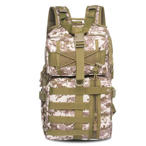 Men Nylon Waterproof Multifunction Capacity Tactical Backpack Outdoor Travel Hiking Shoulder Bag