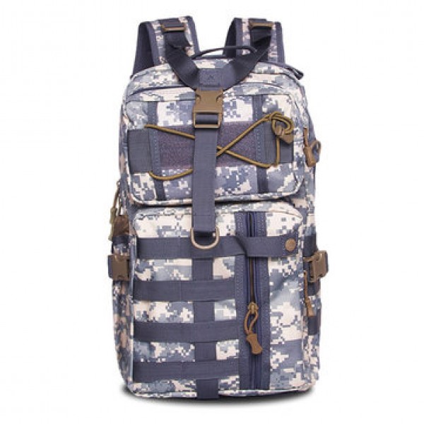 Men Nylon Waterproof Multifunction Capacity Tactical Backpack Outdoor Travel Hiking Shoulder Bag