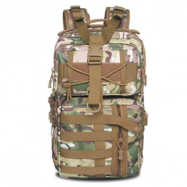 Men Nylon Waterproof Multifunction Capacity Tactical Backpack Outdoor Travel Hiking Shoulder Bag