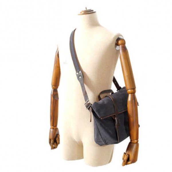 Men Canvas Minimalist Crossbody Bag Handbag Leisure Travel Outdoor Shoulder Bag