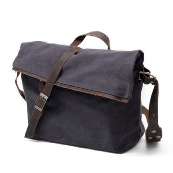 Men Canvas Minimalist Crossbody Bag Handbag Leisure Travel Outdoor Shoulder Bag