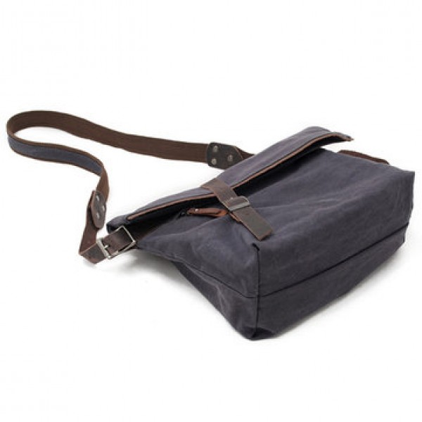 Men Canvas Minimalist Crossbody Bag Handbag Leisure Travel Outdoor Shoulder Bag