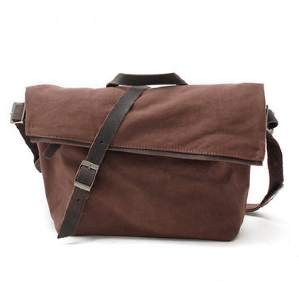 Men Canvas Minimalist Crossbody Bag Handbag Leisure Travel Outdoor Shoulder Bag