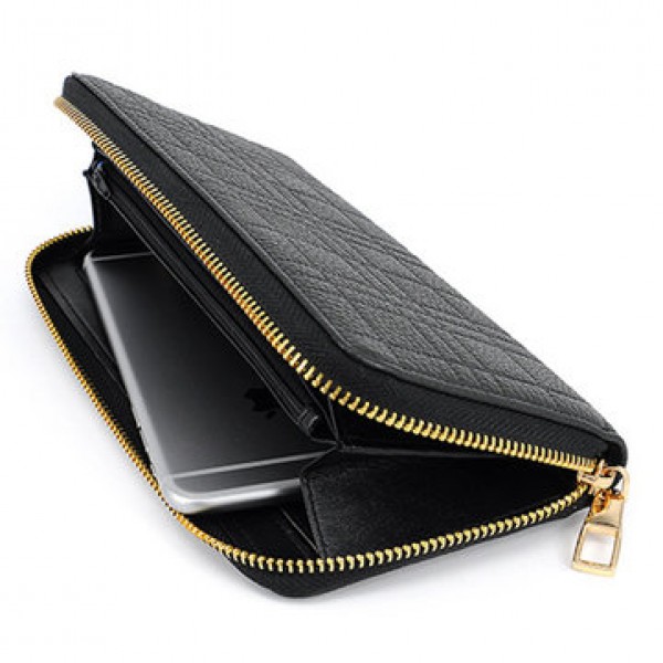 Men Charging Wallet Anti Lost Smart Wallet Multi-function Long Purse