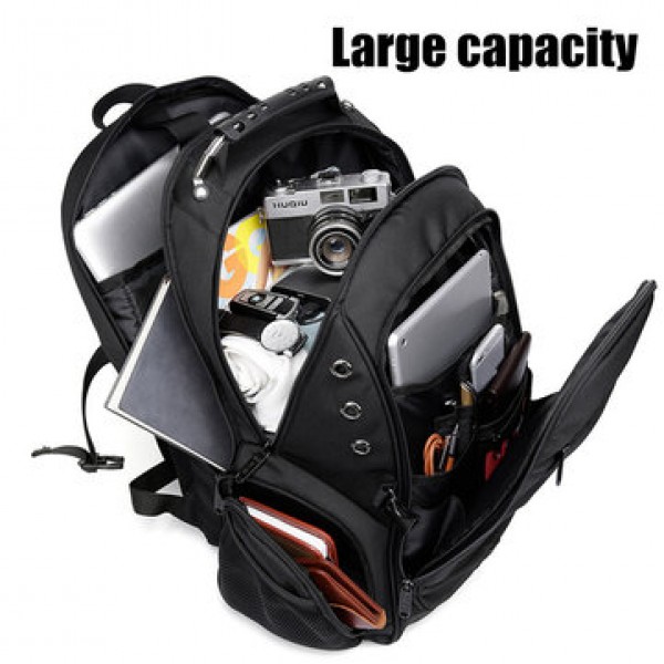 40L Men USB Port Backpack Waterproof Shoulder School Bag Laptop Travel Rucksack