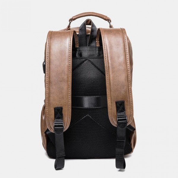 Men Retro Leisure Large Capacity Backpack