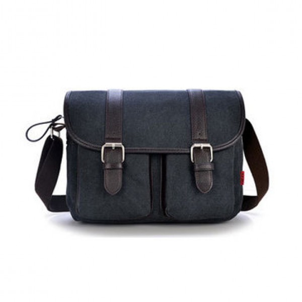 Mens Vintage Canvas Messenger Bag Military Travel Shoulder Bag