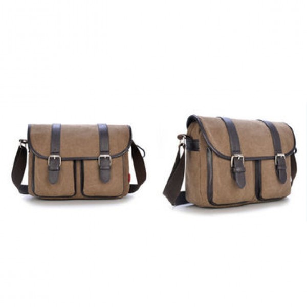 Mens Vintage Canvas Messenger Bag Military Travel Shoulder Bag