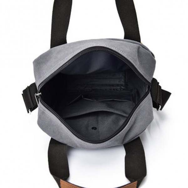 Men Canvas Leisure Business Vertical Crossboby Bag Handbag Light Weight Minimalist Briefcase