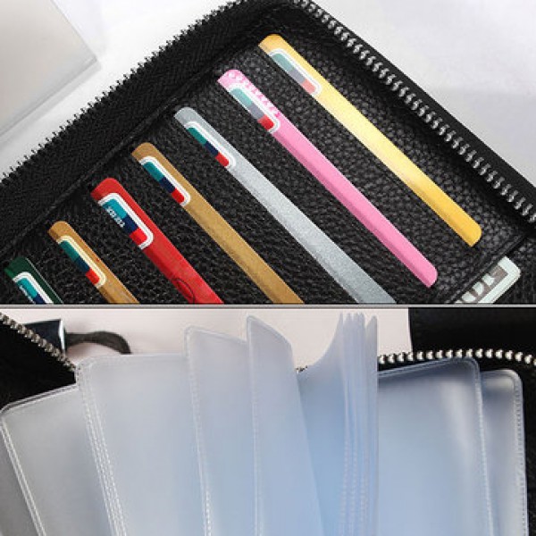 Men And Women High-end Genuine Leather 118 Card Slot Large Capacity Long Wallet