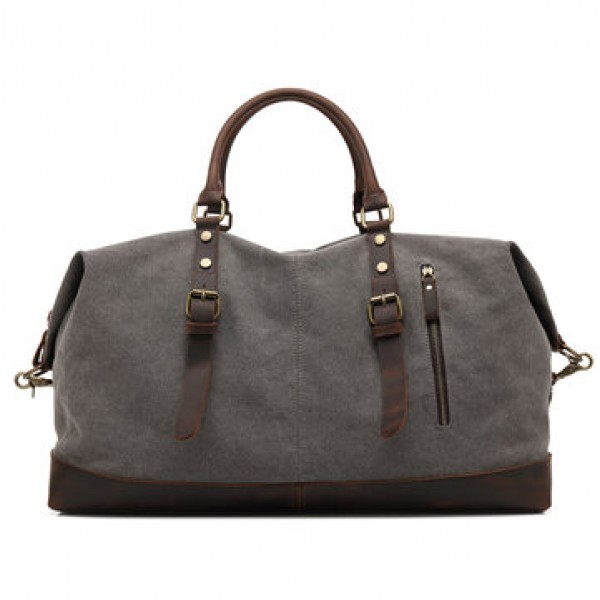 Men Canvas Weekend Holdall Travel Holdall Bag Outd...