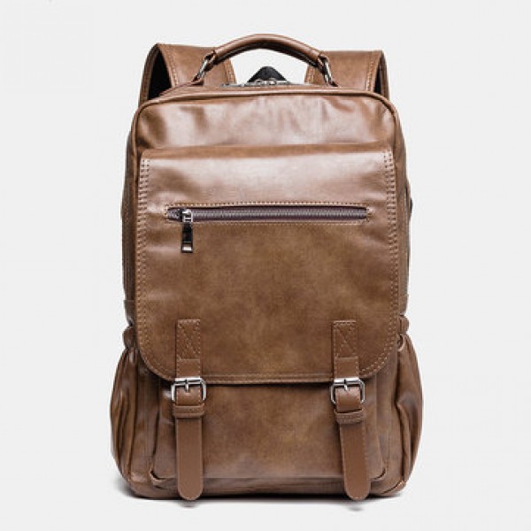 Men Retro Leisure Large Capacity Backpack