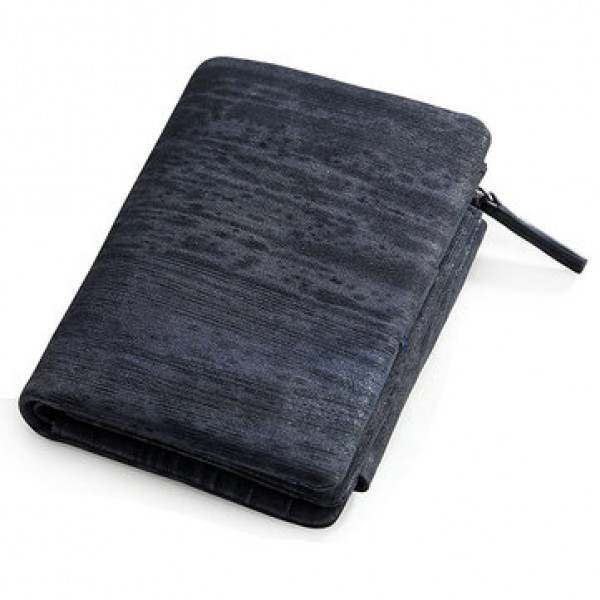 Genuine Leather Wallet Card Bag Coin Purse with SIM Card Holder for Men and Women