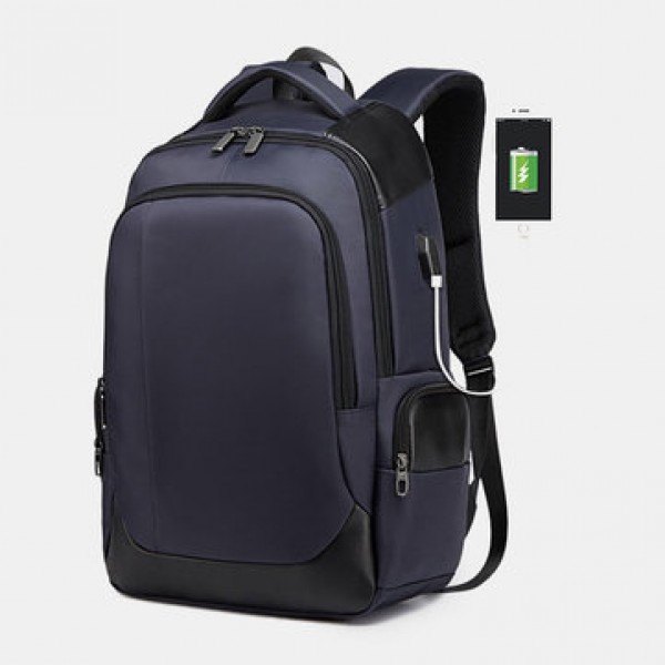 Men Large Capacity Nylon Fashion Casual Backpack W...